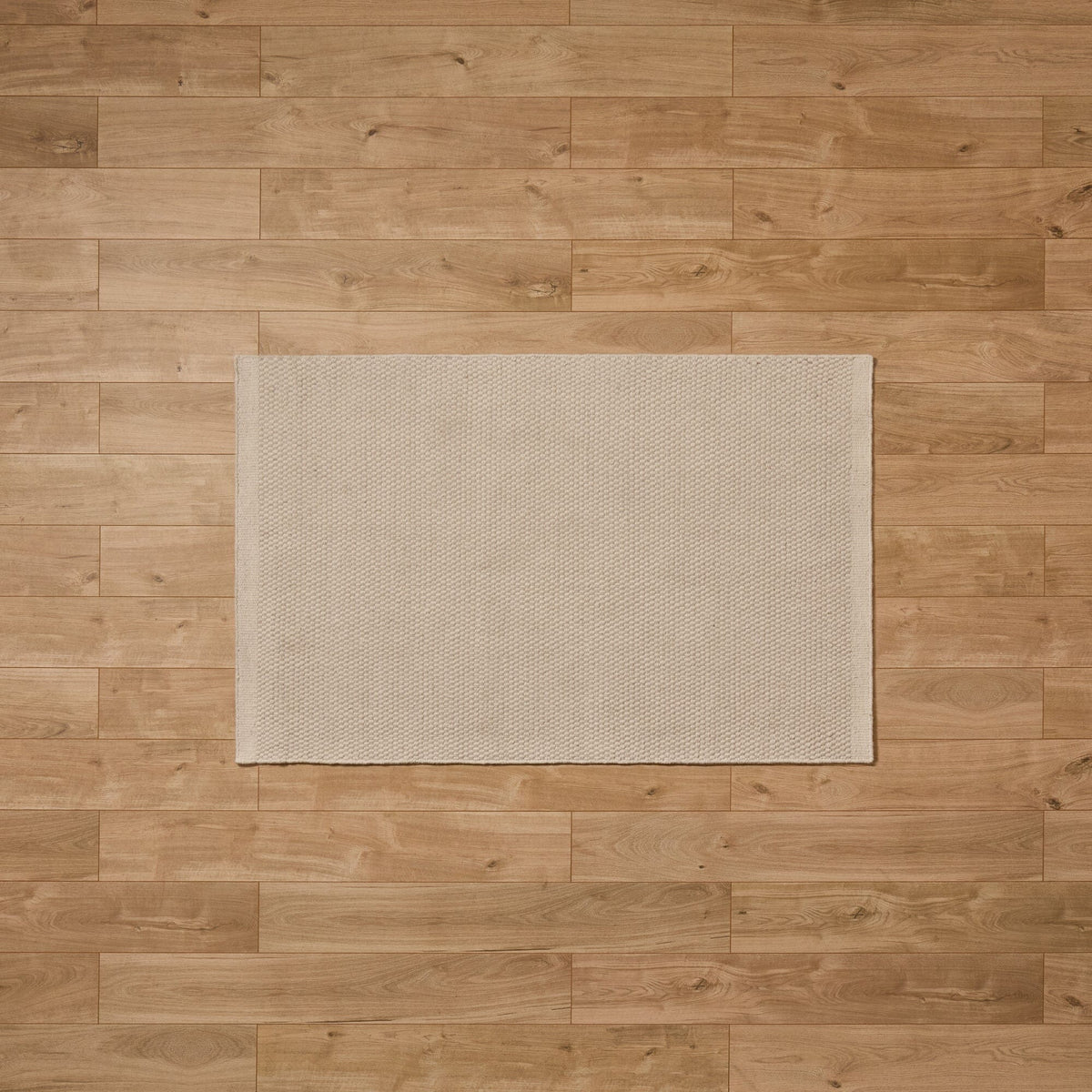 Atcham Clay/Natural Pebble Wool with Cotton Rug - 160 x 230cm