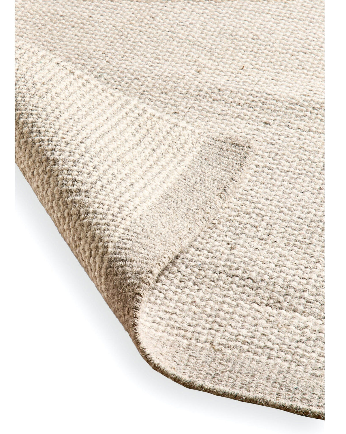 Cotham Clay & Natural Striped Wool with Cotton Rug - 200 x 290cm