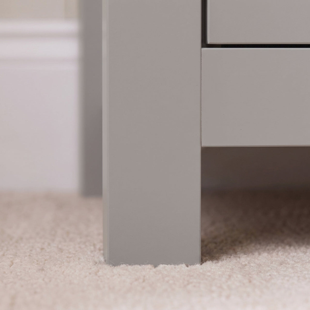 Bampton 5 Drawer Tallboy - Stone Grey