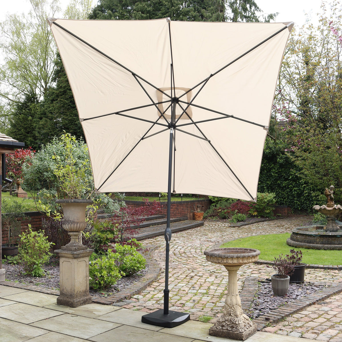 2.7 x 3m Rectangular Parasol Aluminium