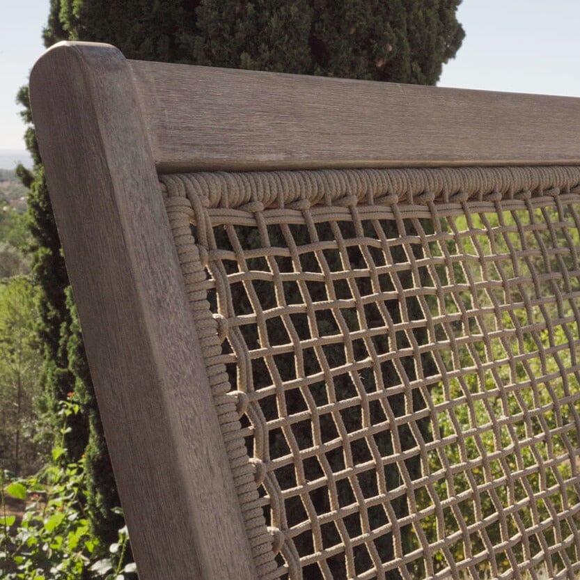 Akira Wooden Garden Rope Folding Bench