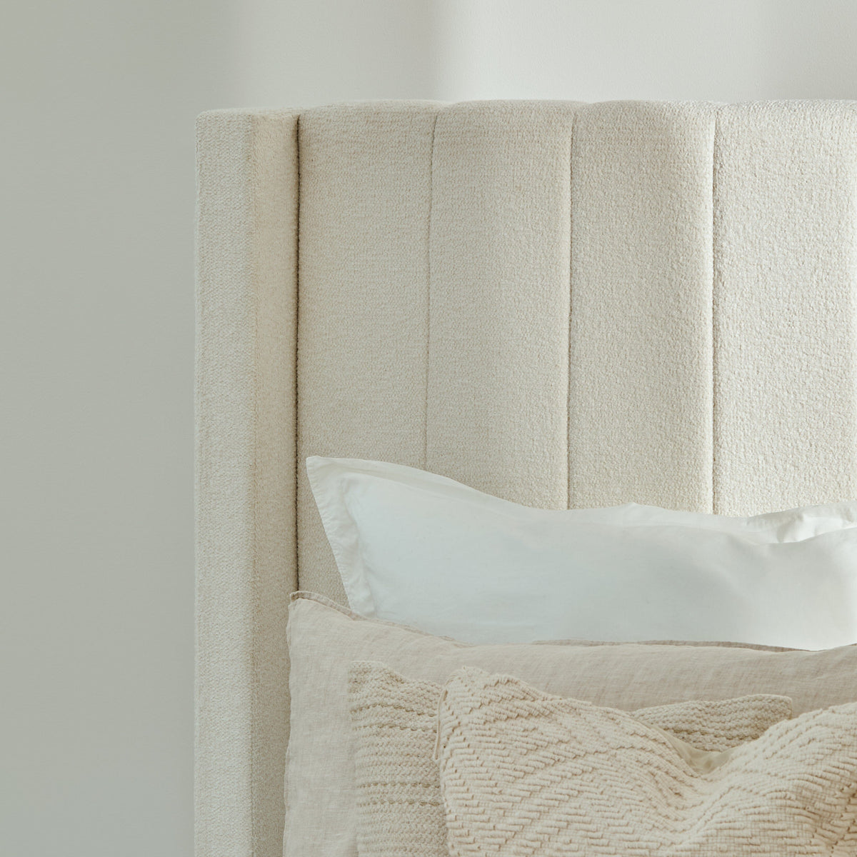 Alice Double Ottoman Bed - Boucle