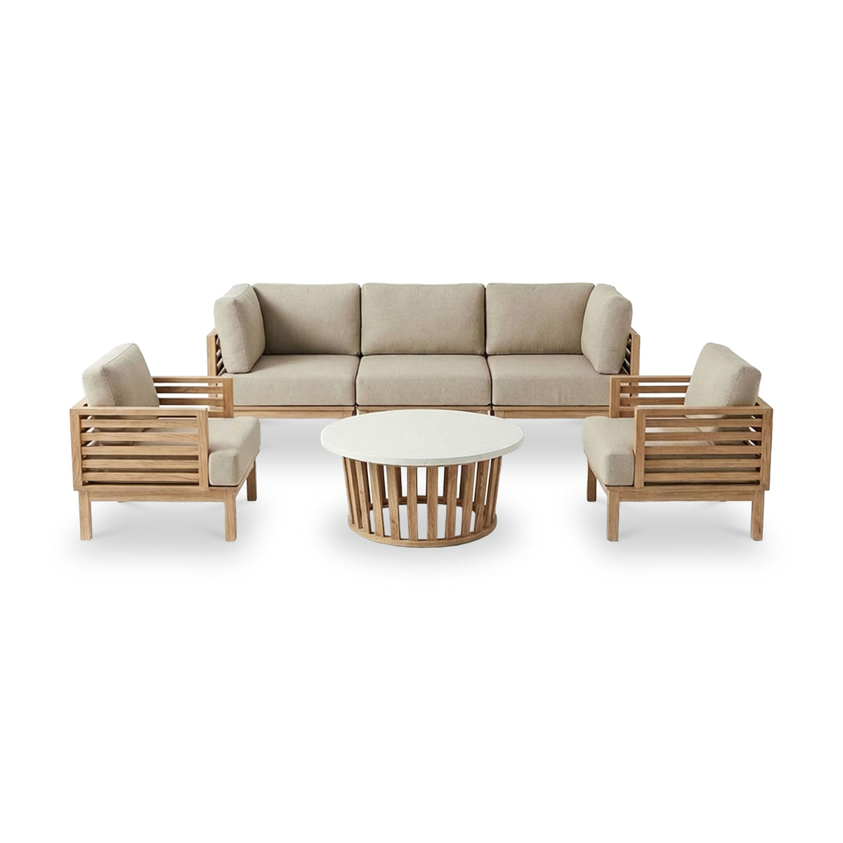 Amira 5 Seater Lounging Set with Coffee Table