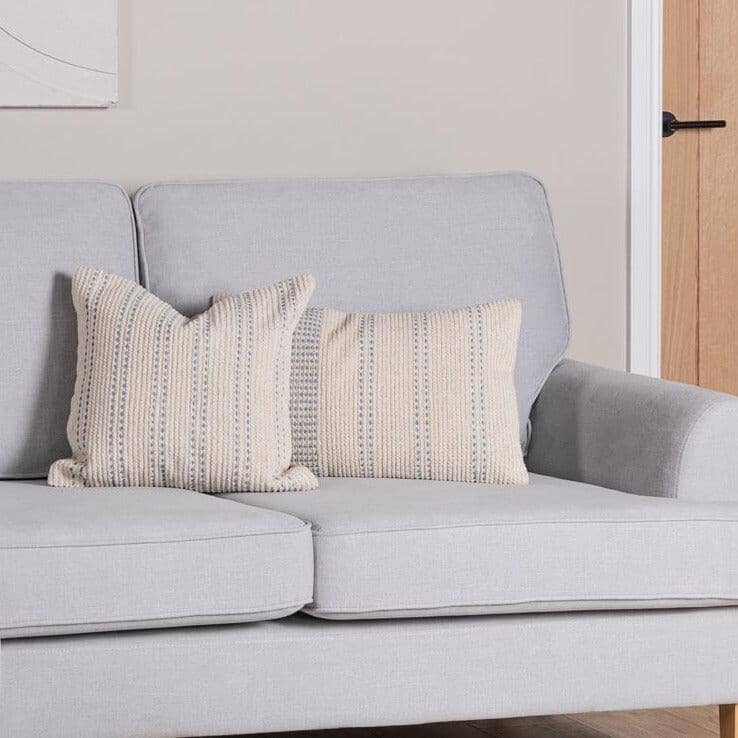Elberton 55x35cm Cotton Striped Cushion Cover - Horizon Blue