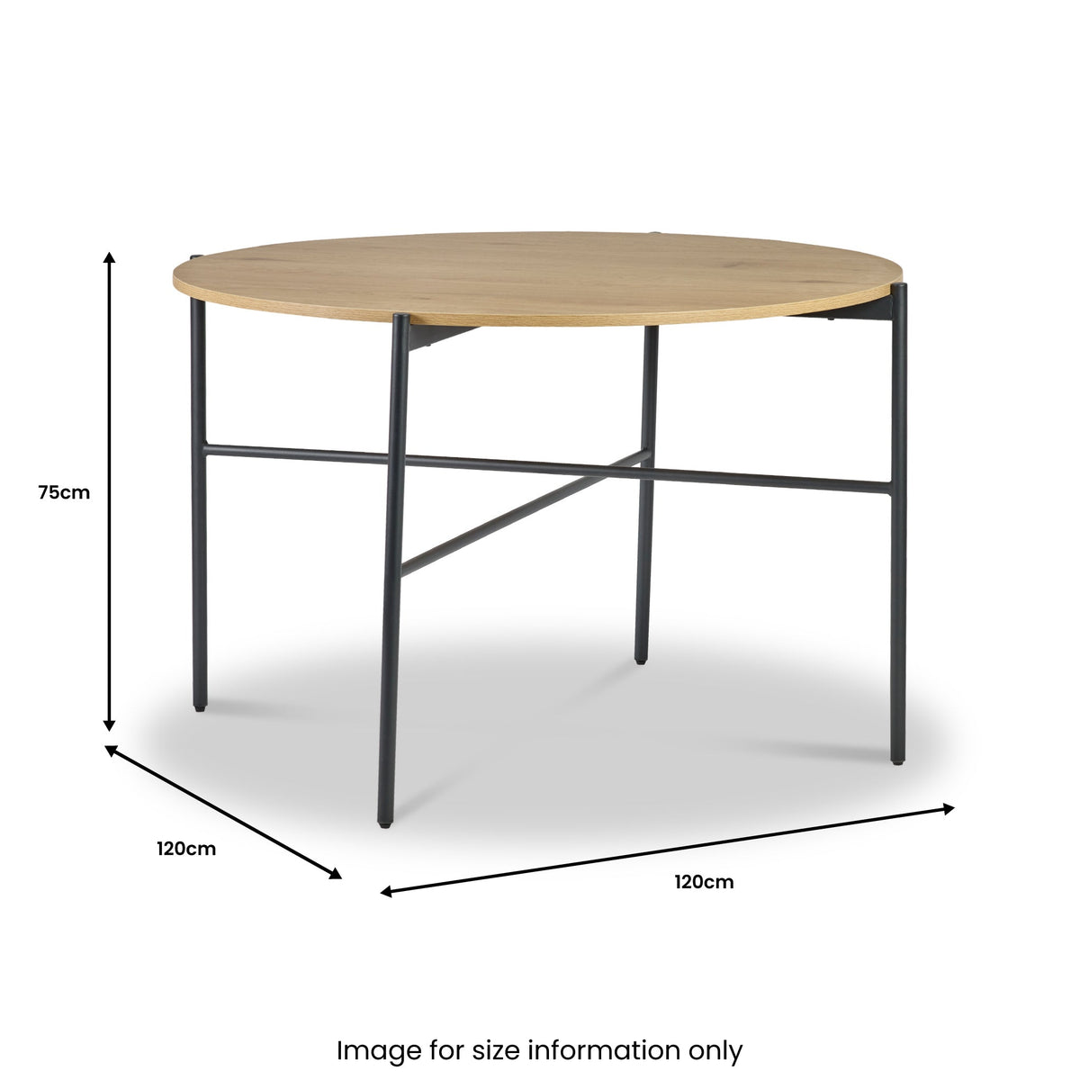Austin 120cm Oak Effect Dining Table