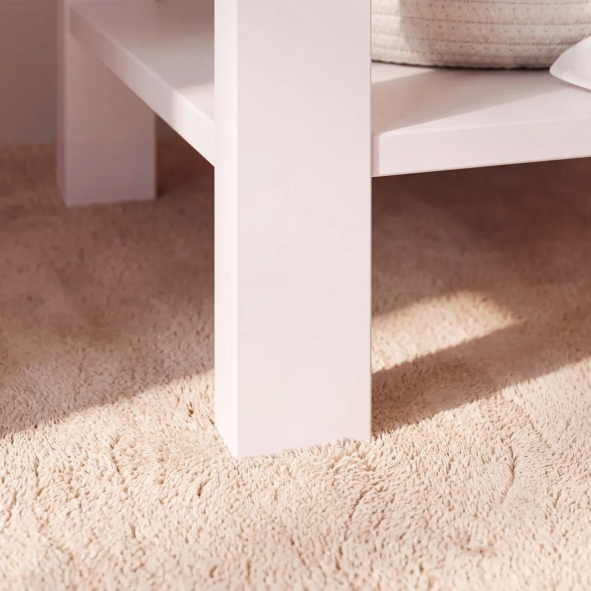 Bampton 1 Drawer Bedside Table - Alabaster White