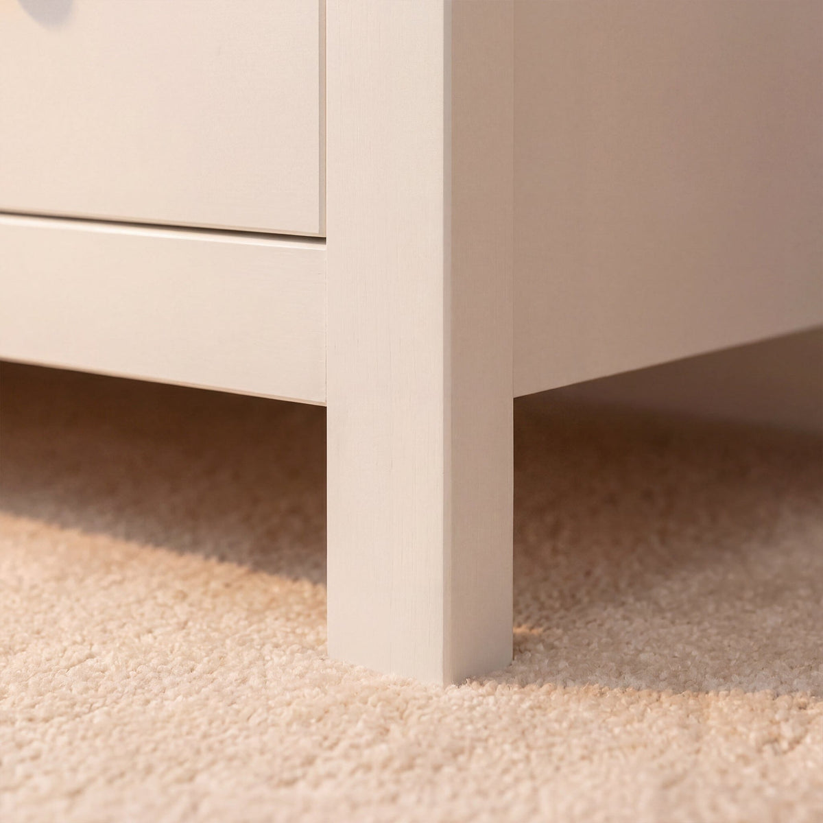 Bampton 4 Drawer Tall Chest of Drawers - Alabaster White