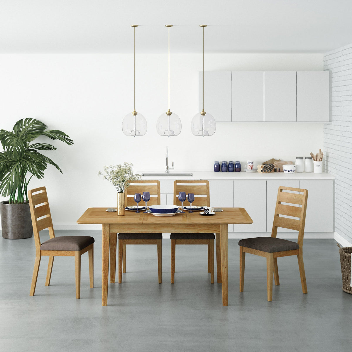 Alba Oak 150-200cm Extending Table