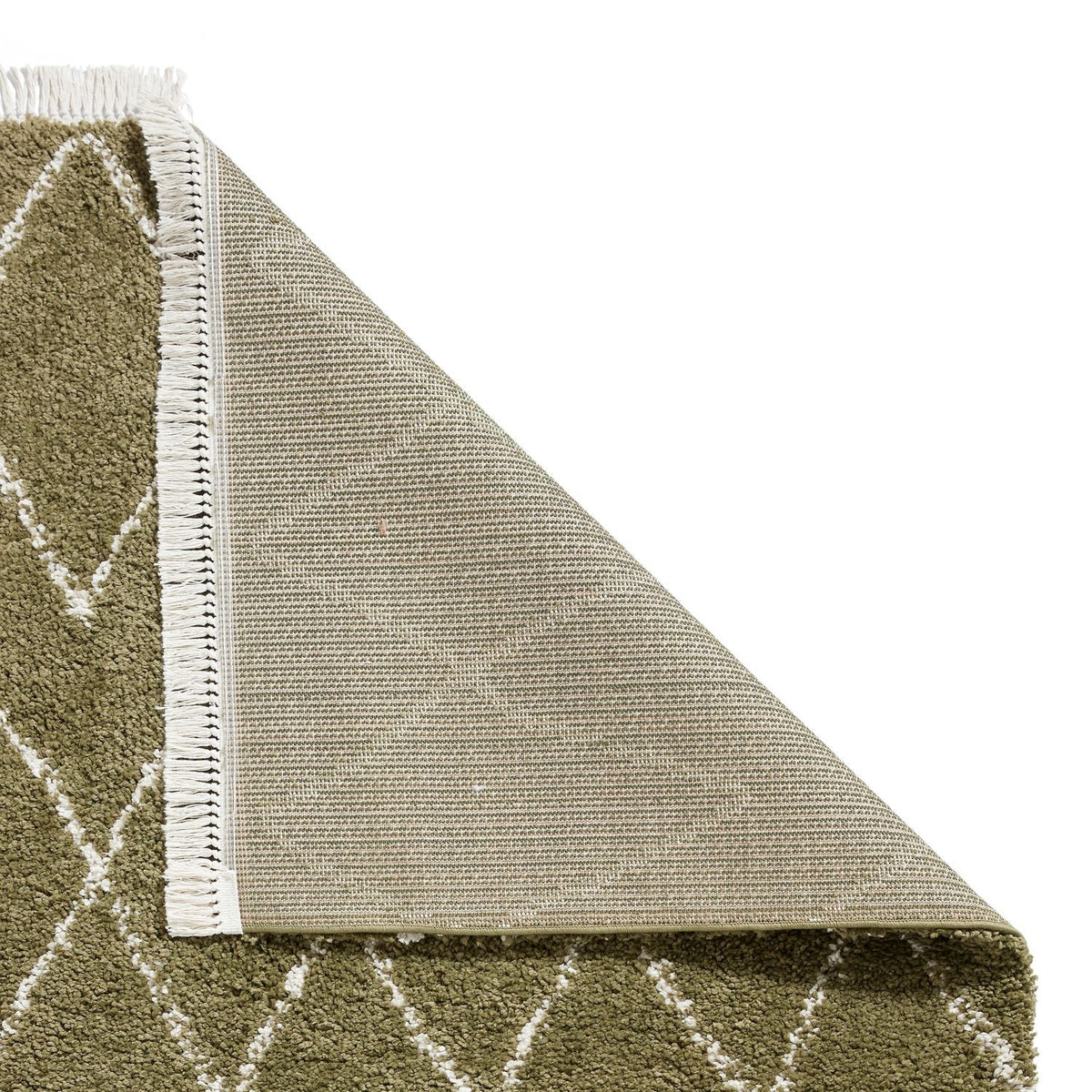 Edie Boho Diamond Shaggy Rug