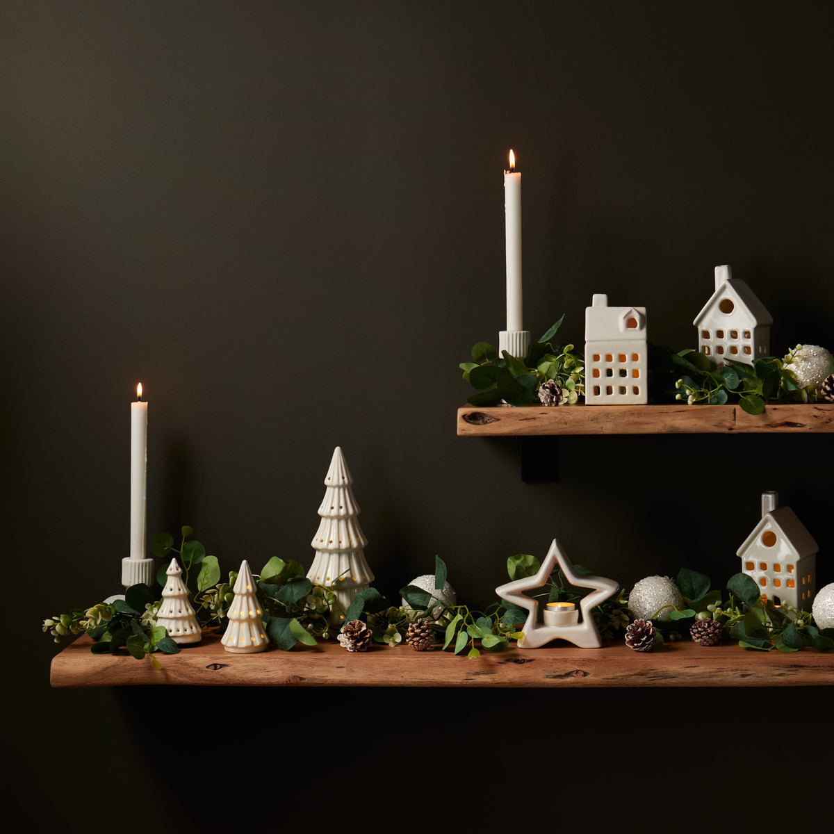 Outlet - Bosco Natural Acacia Wall Shelf - 100cm