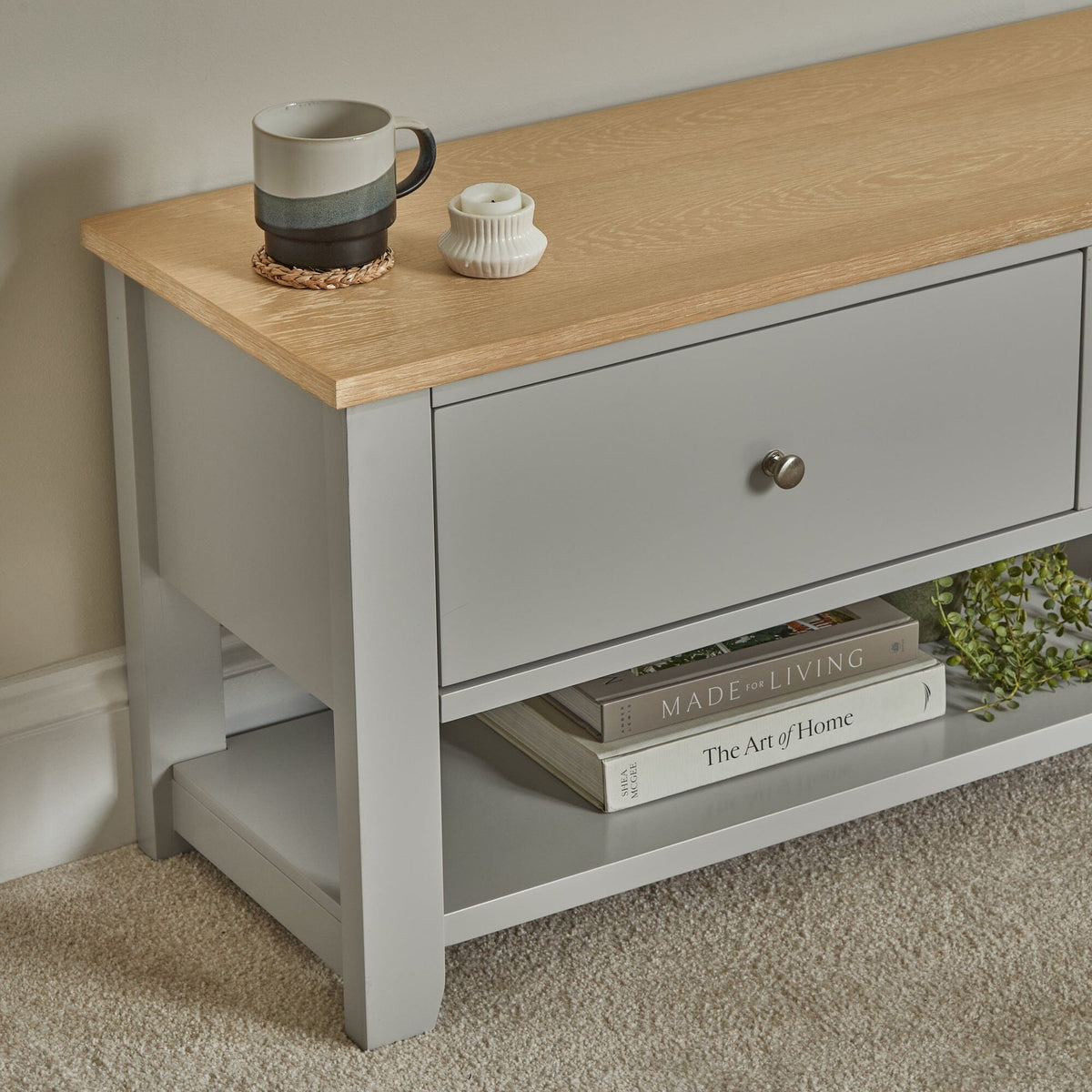 Chatsworth Linen Grey TV Unit