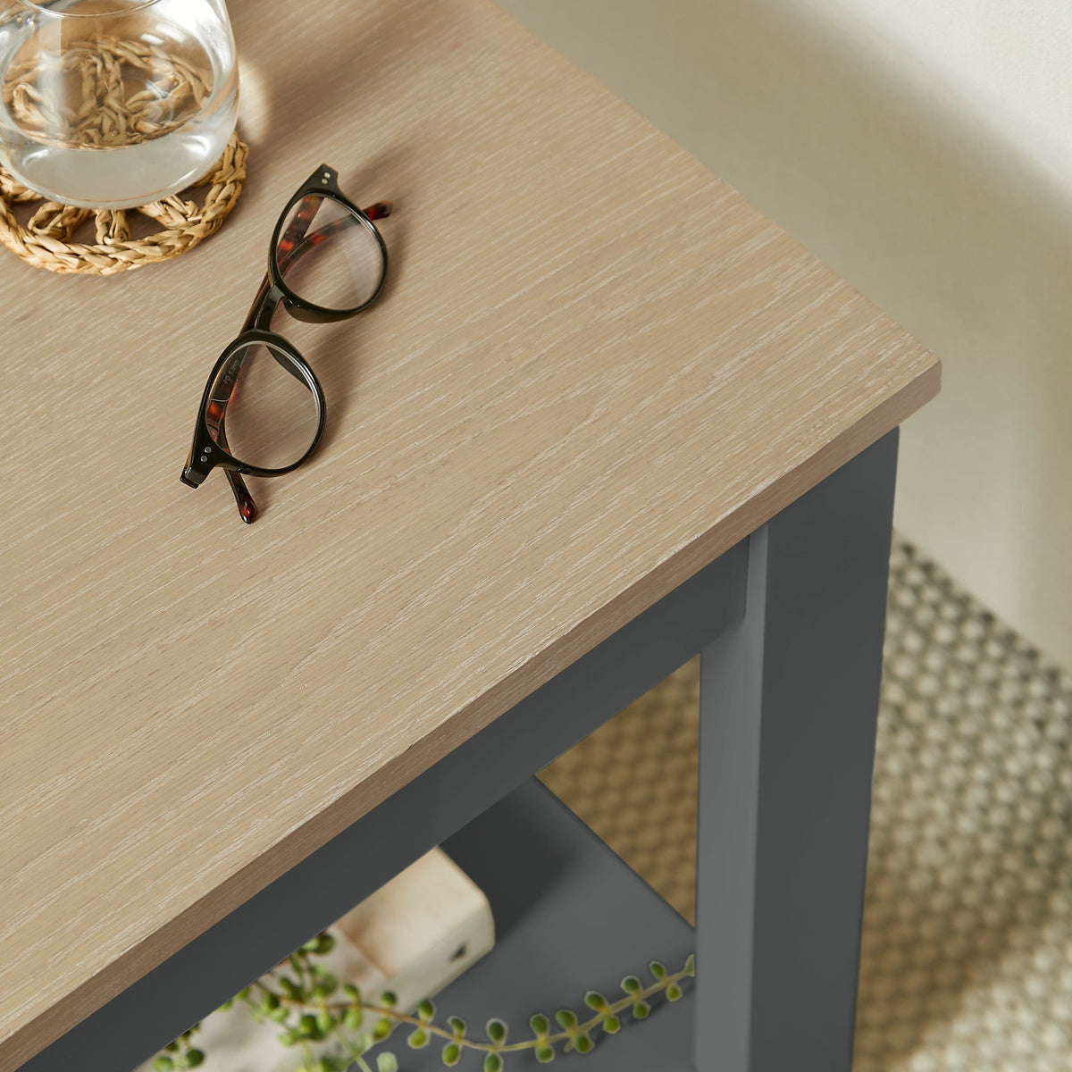 OUTLET - Chatsworth Slate Grey Side Table