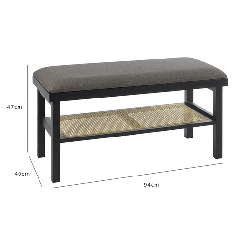 OUTLET - Charlie Hallway Bench - Black