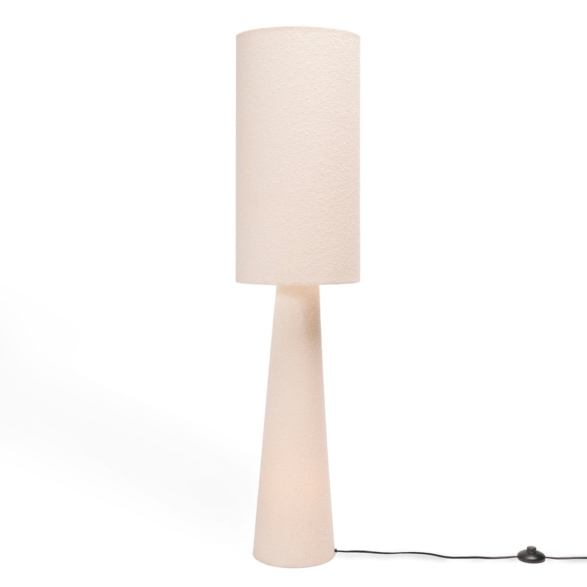 OUTLET - Chattendon 130cm Floor Lamp - Ivory Boucle
