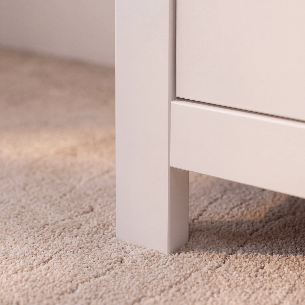 Bampton 5 Drawer Tallboy - Alabaster White