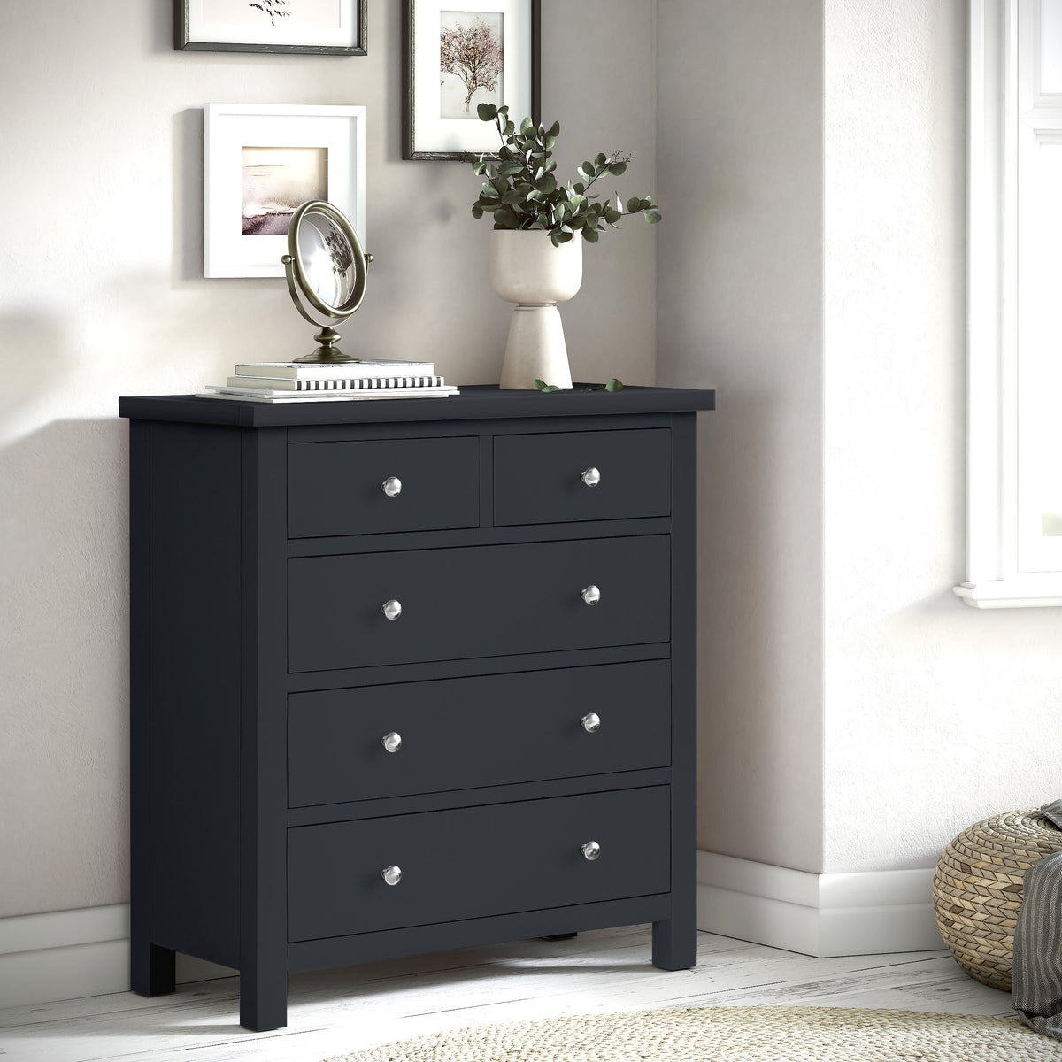 Cornish 2 Over 3 Drawer Chest