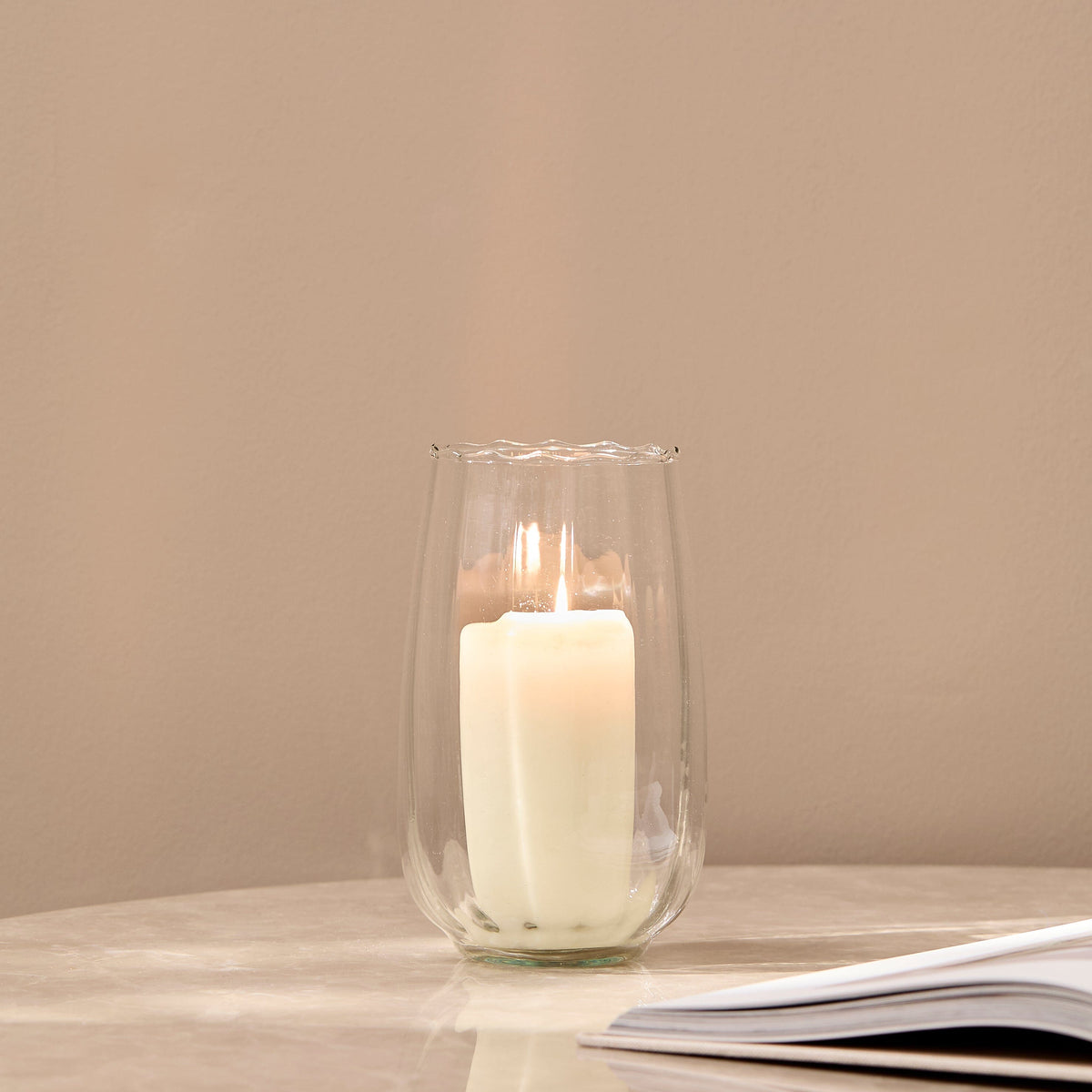 Dalen 16cm Glass Candle Holder - Clear