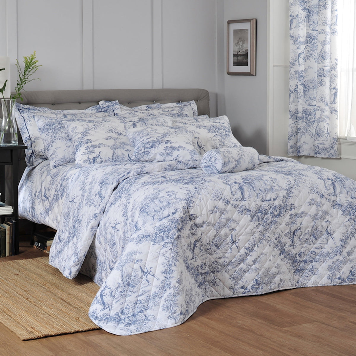 Toile De Jouy Housewife Pillowcase Pair