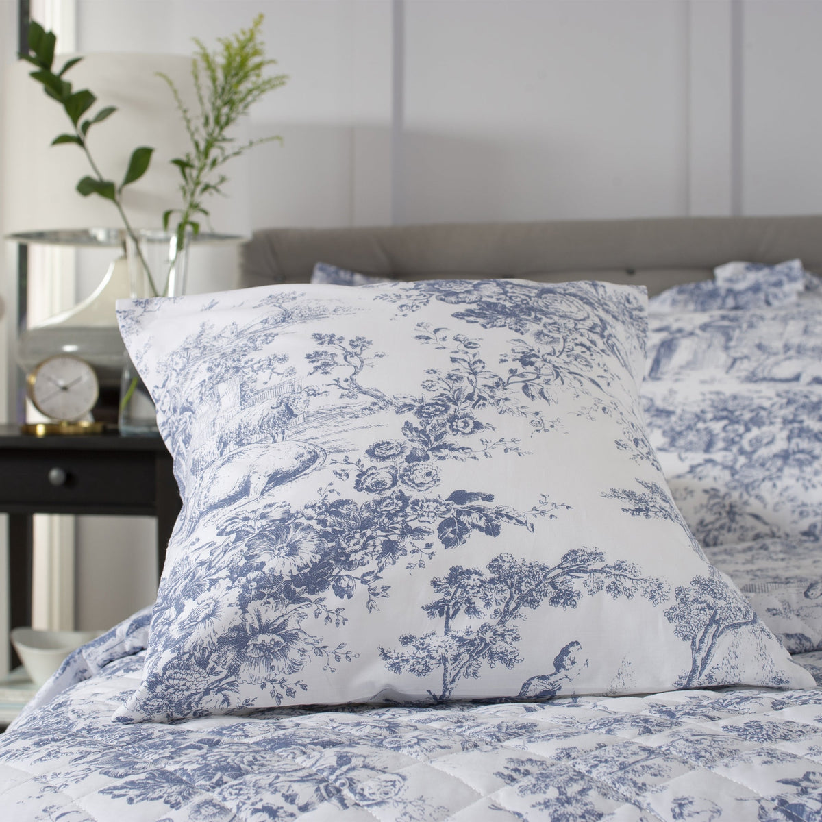 Toile De Jouy Square Cushion