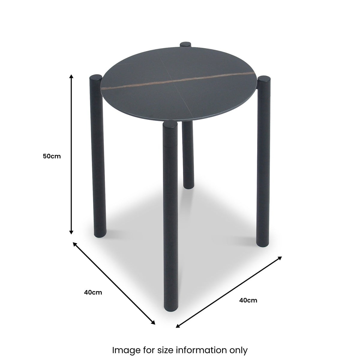 Dalston Black Side Table