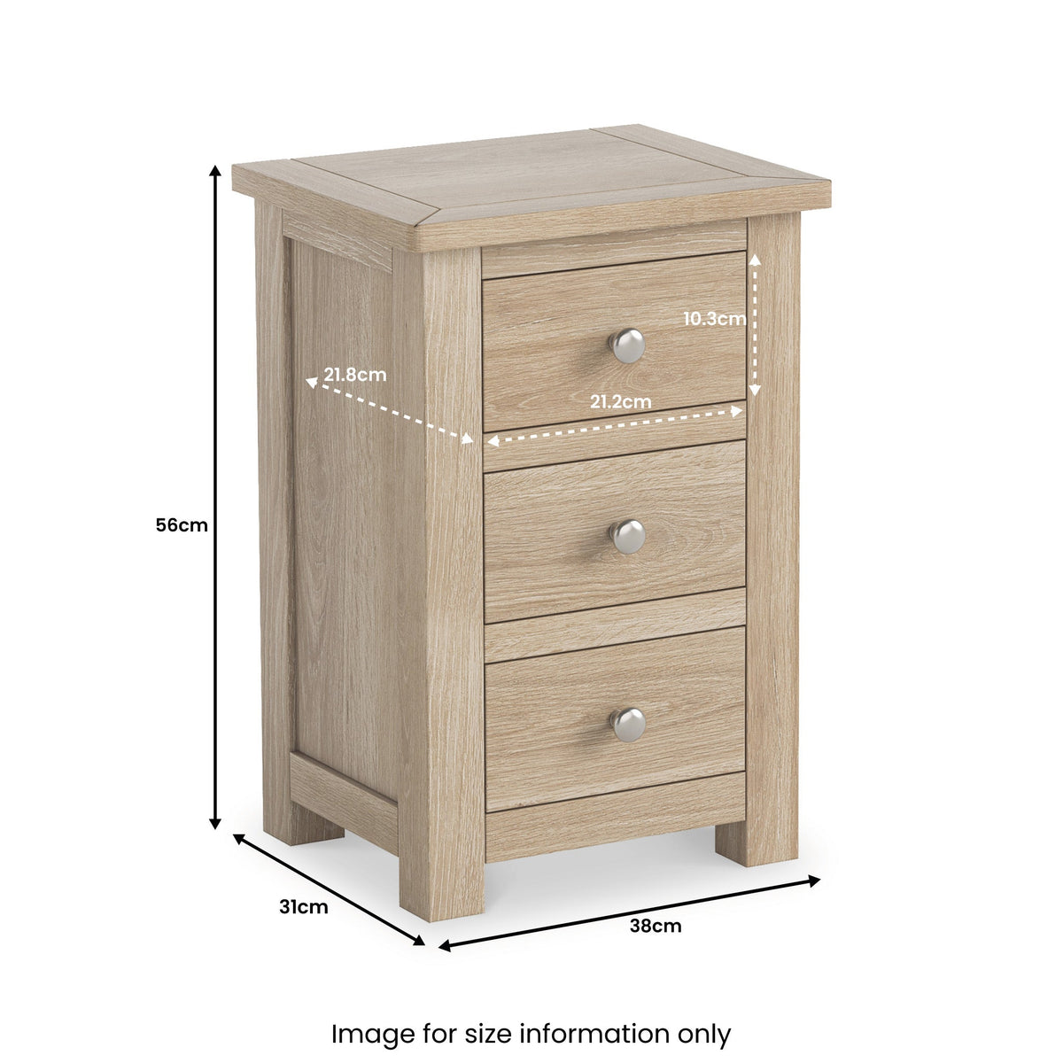 Duchy Washed Oak Bedside Table