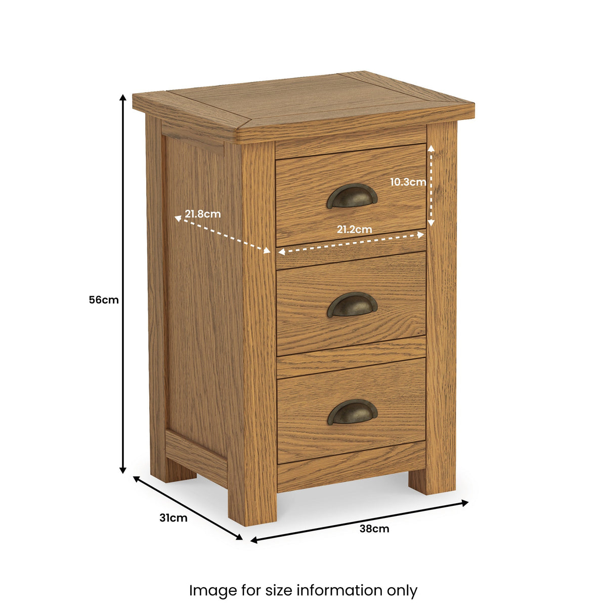 Duchy Waxed Oak Bedside Table