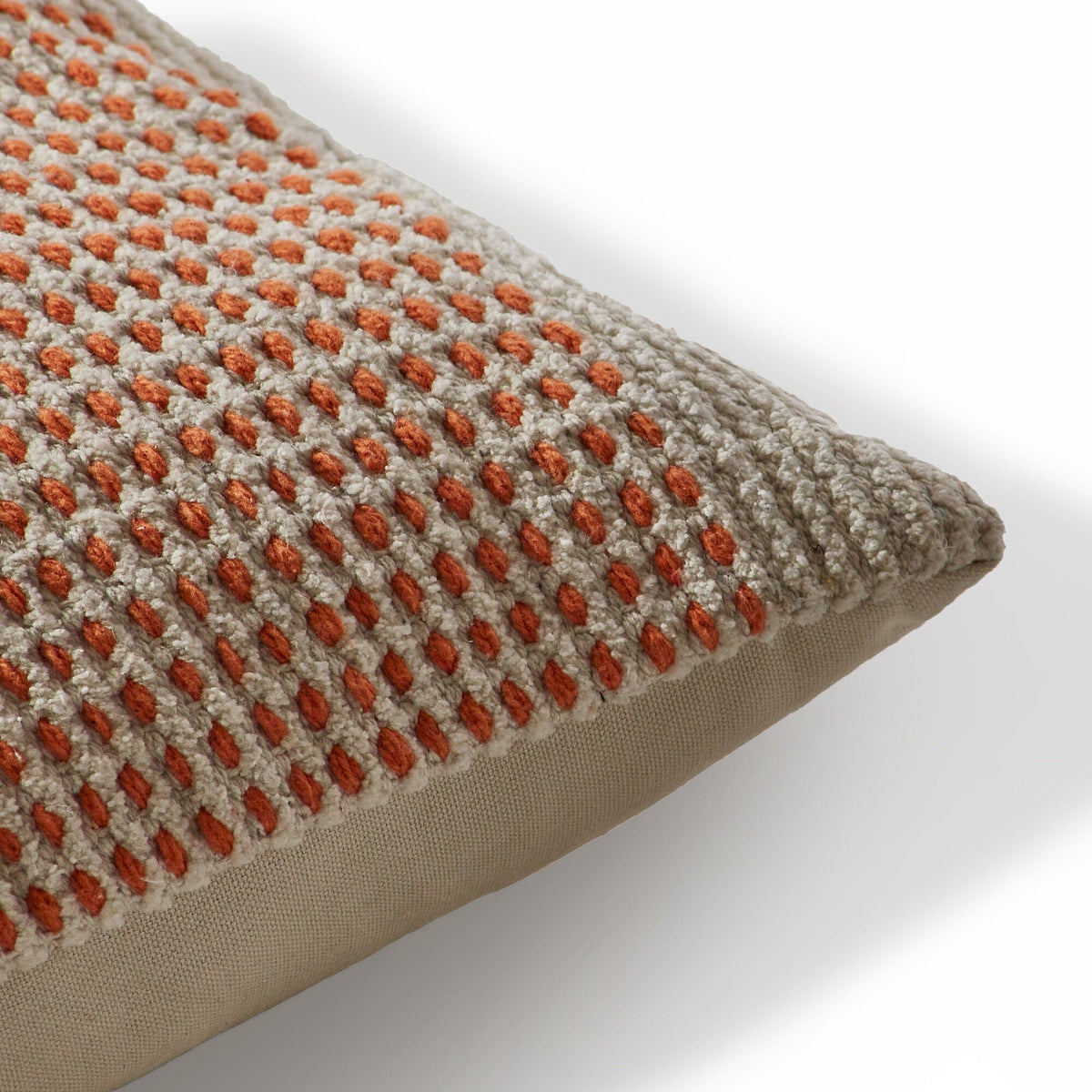 Elberton 55x35cm Cotton Striped Cushion Cover - Burnt Orange