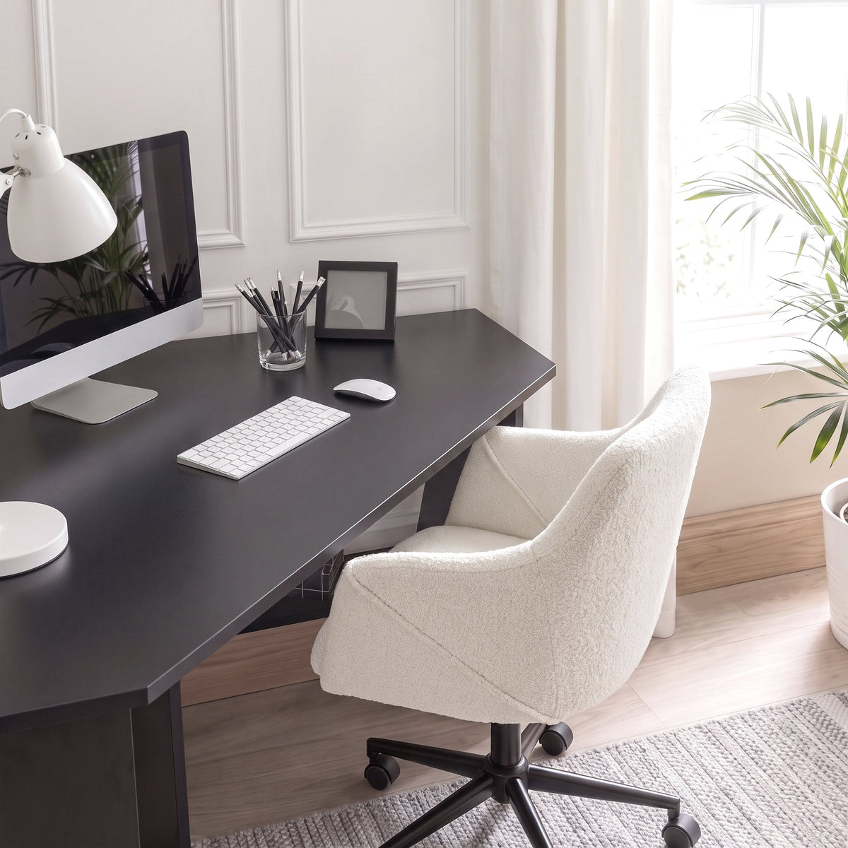 Essie Corner Desk - Black