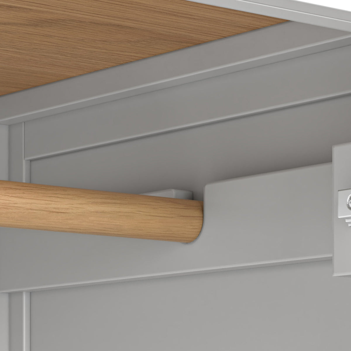 Farro Double Wardrobe with Drawers