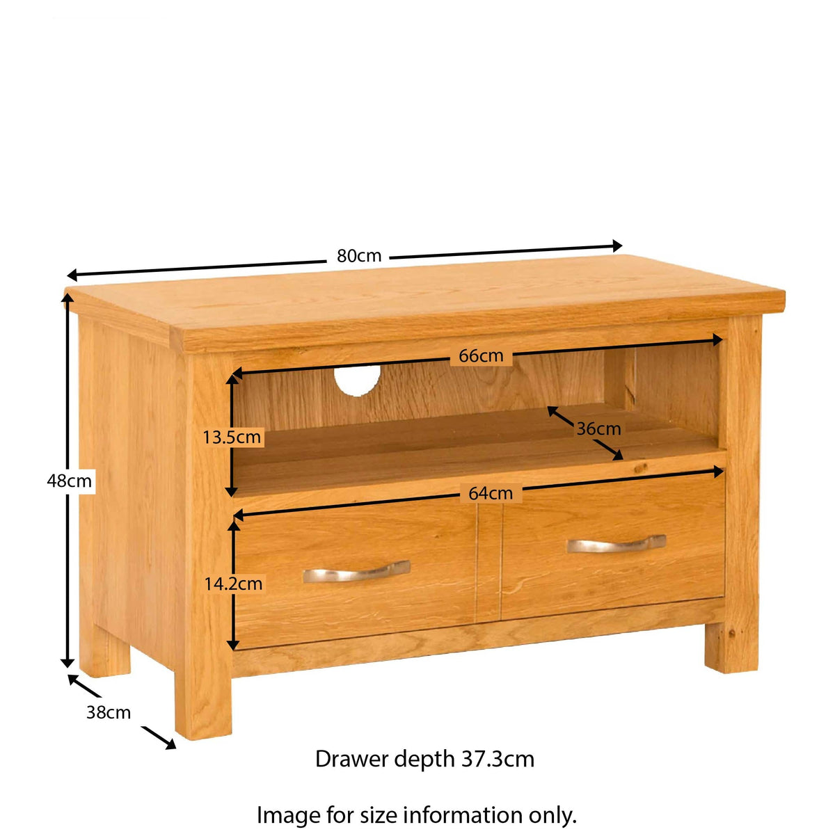 Newlyn Oak 80cm TV Stand