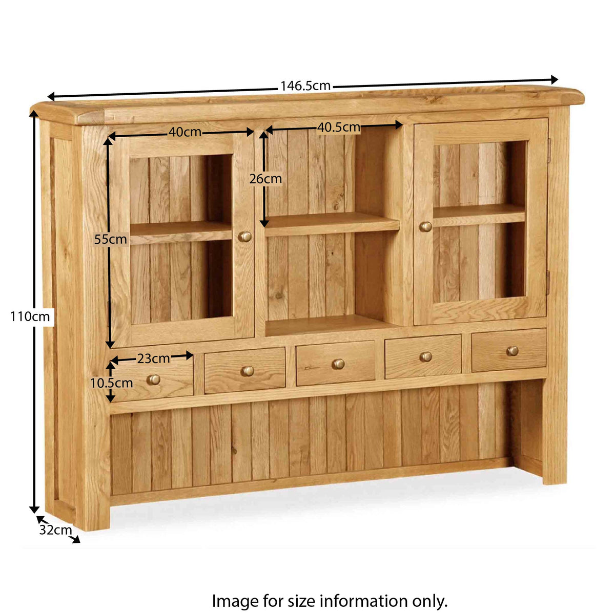 Zelah Oak Large Hutch