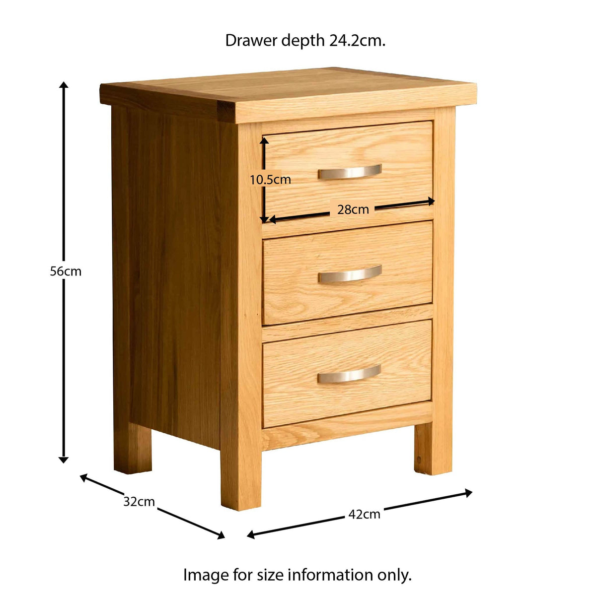 London Oak Bedside Table