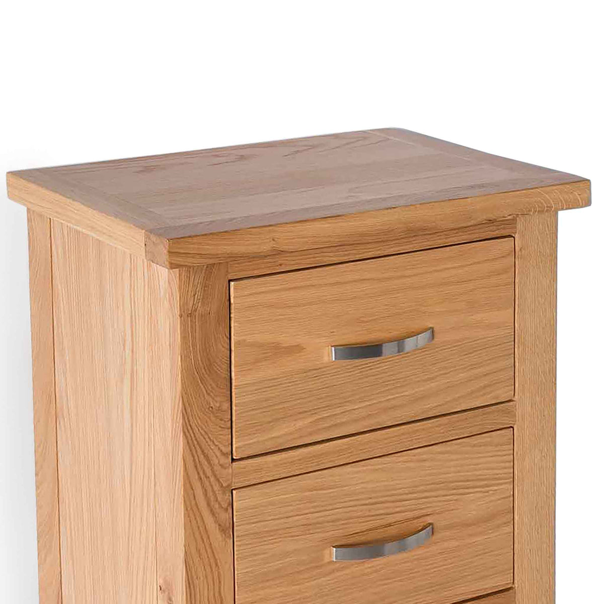London Oak 5 Drawer Tallboy Chest
