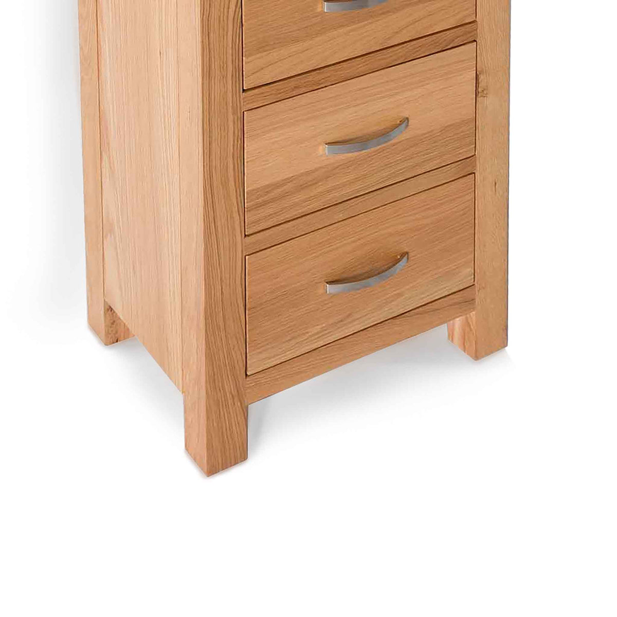 London Oak 5 Drawer Tallboy Chest