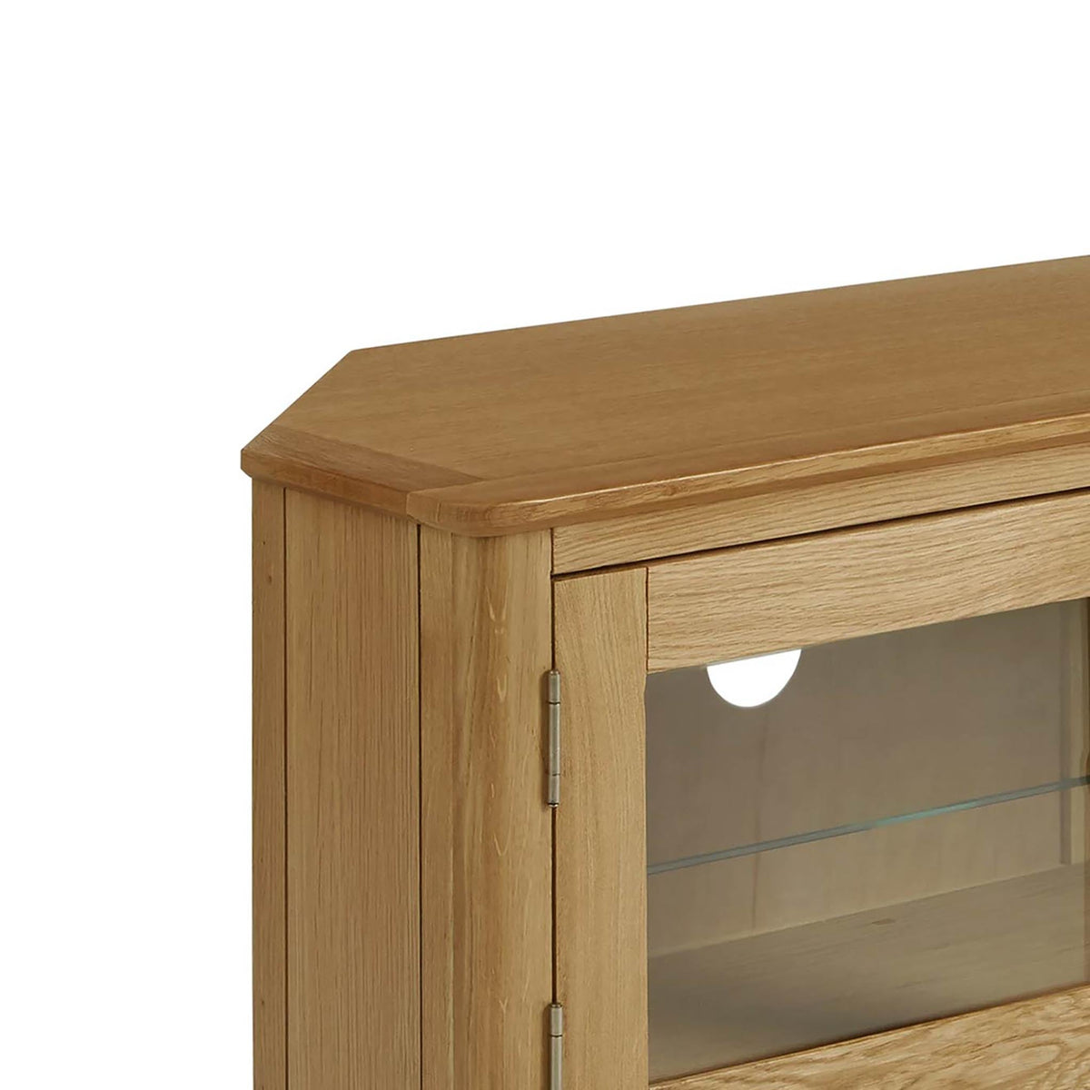 Alba Oak Corner TV Stand