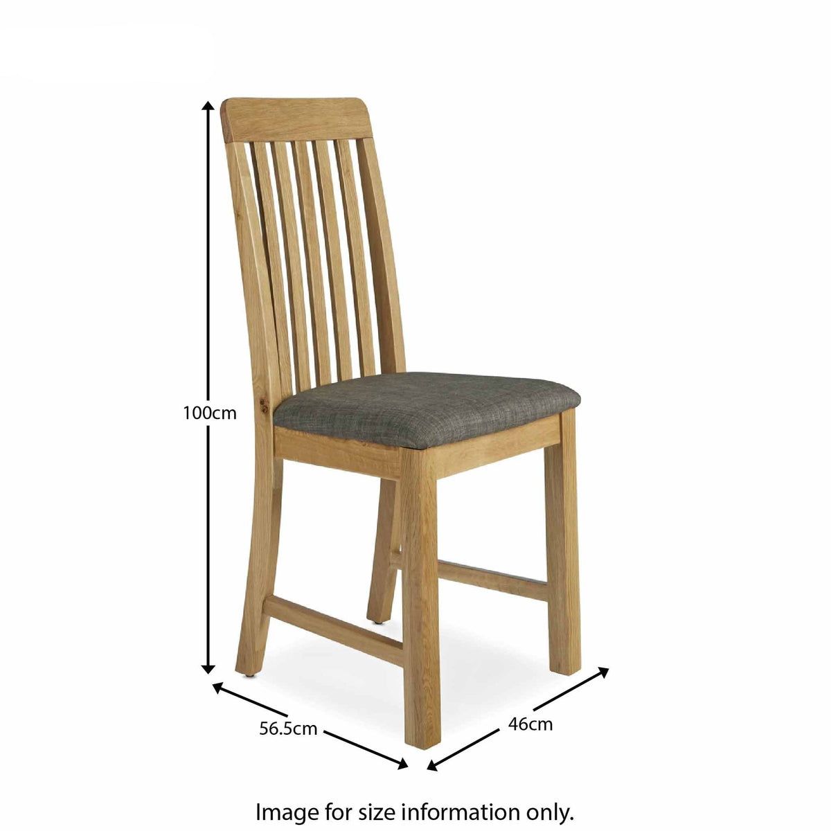 Alba Oak Slatted Dining Chair