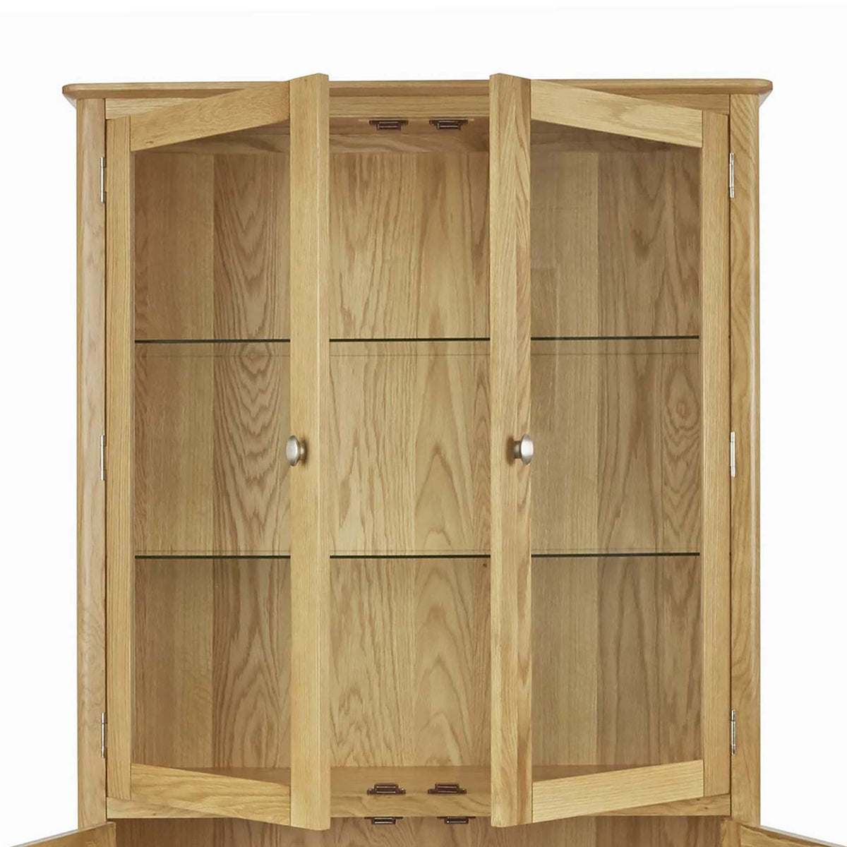 Alba Oak Display Cabinet