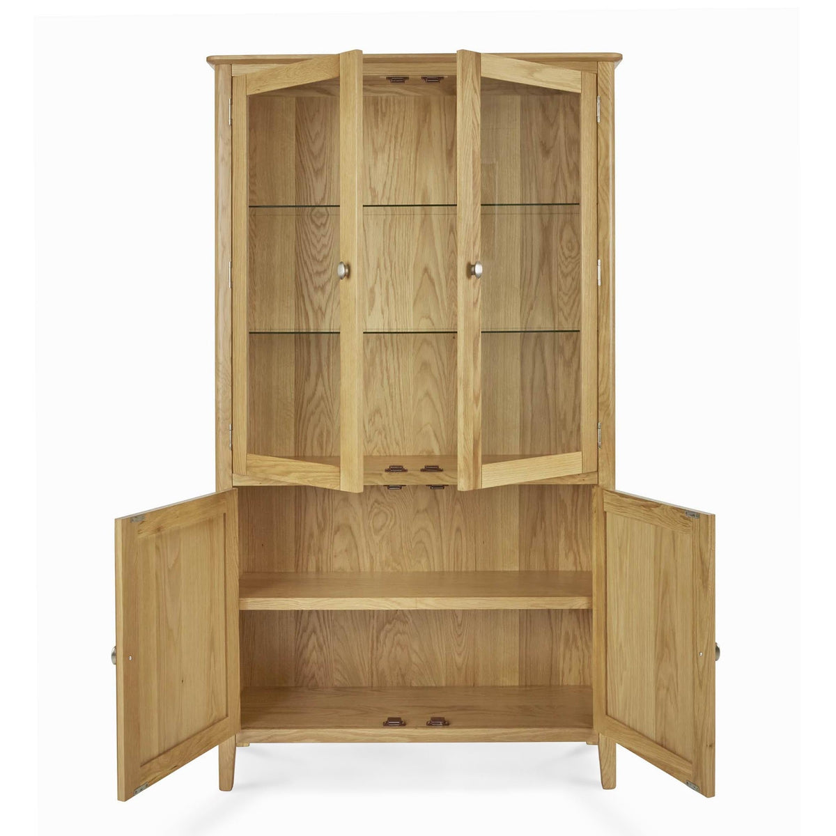 Alba Oak Display Cabinet