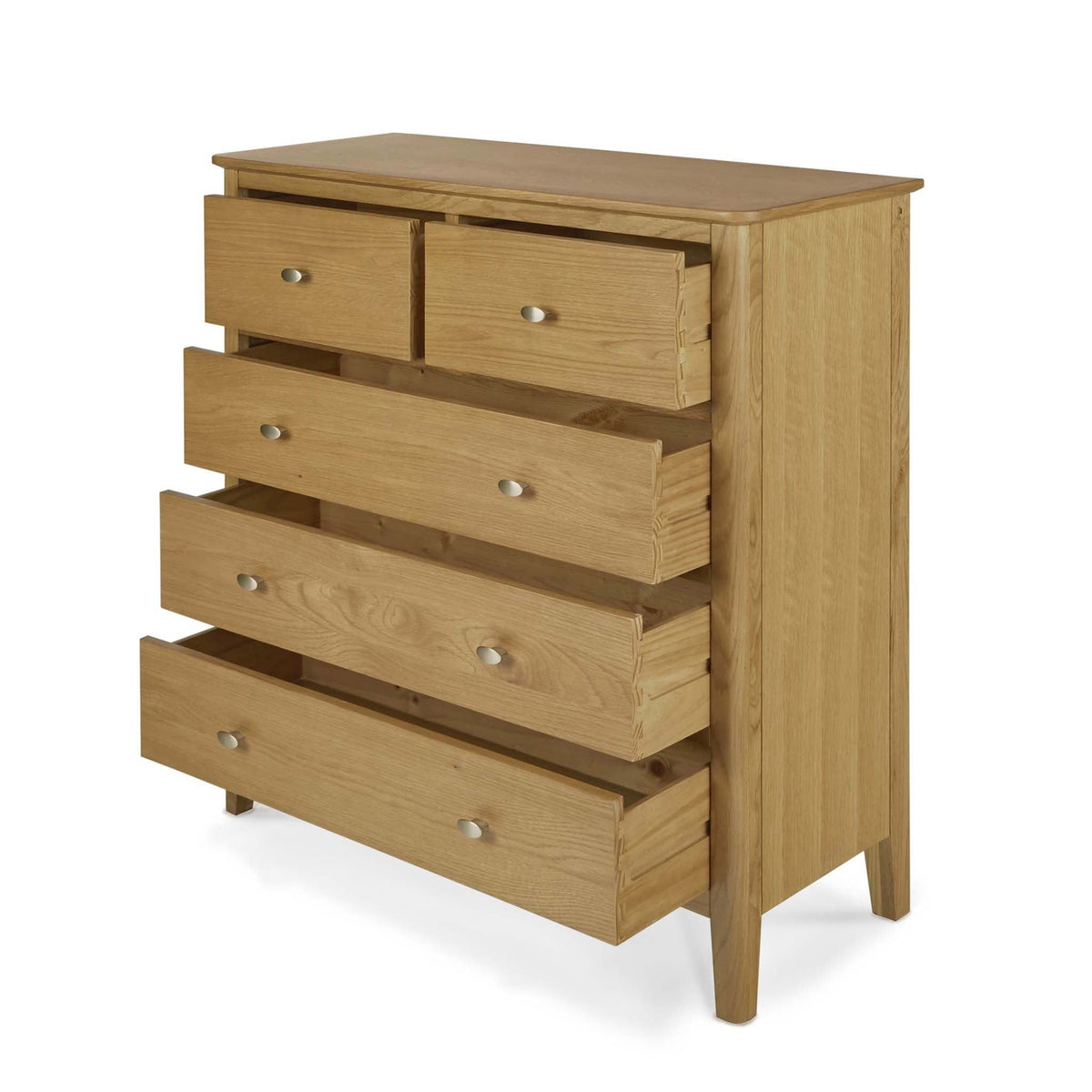 Alba Oak 2 Over 3 Drawer Chest