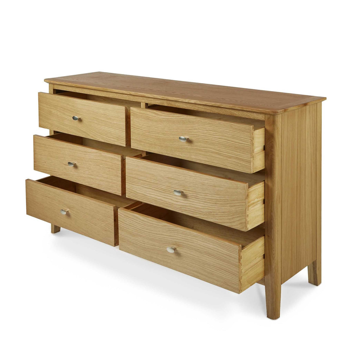 Alba Oak 6 Drawer Chest