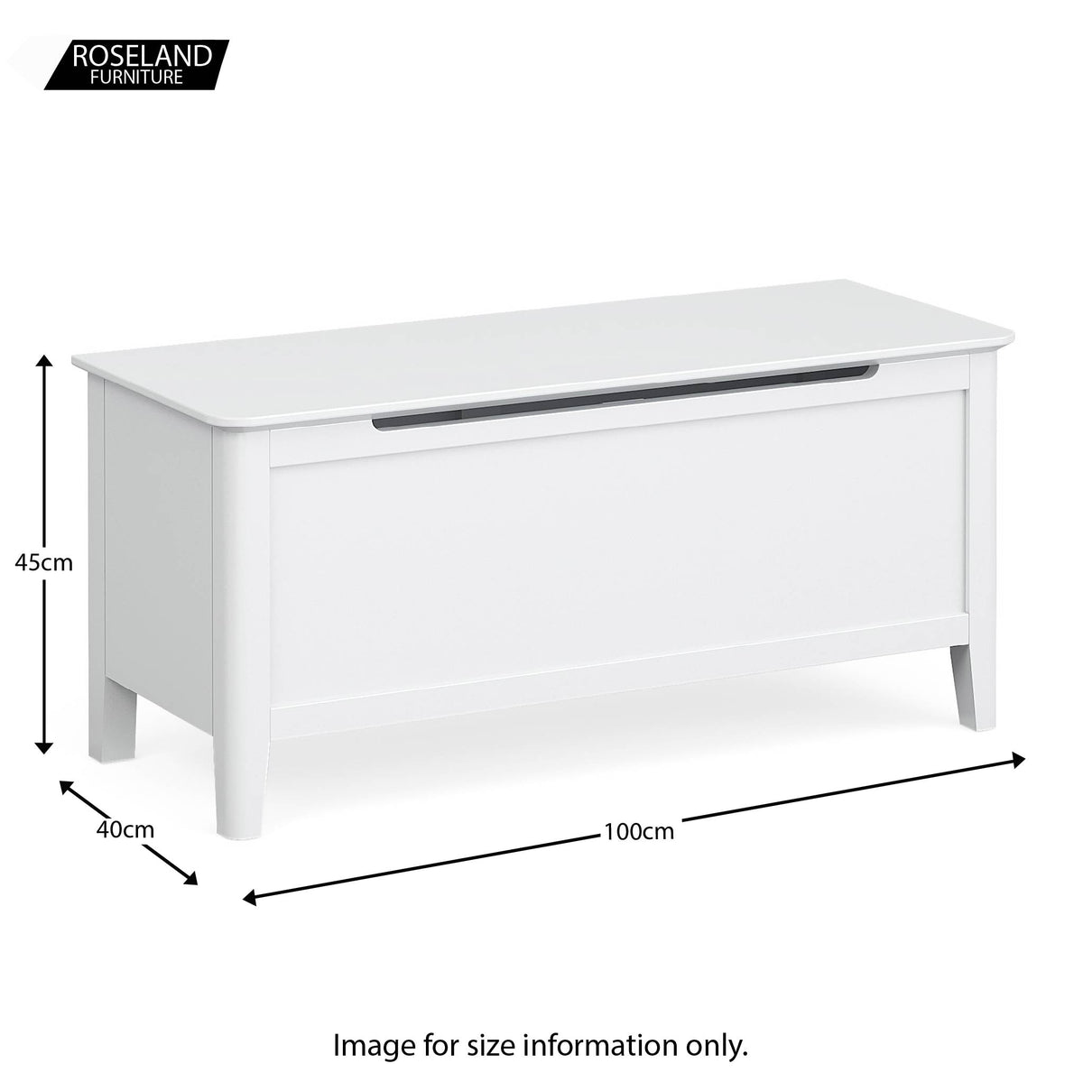 Chester White Blanket Box Ottoman