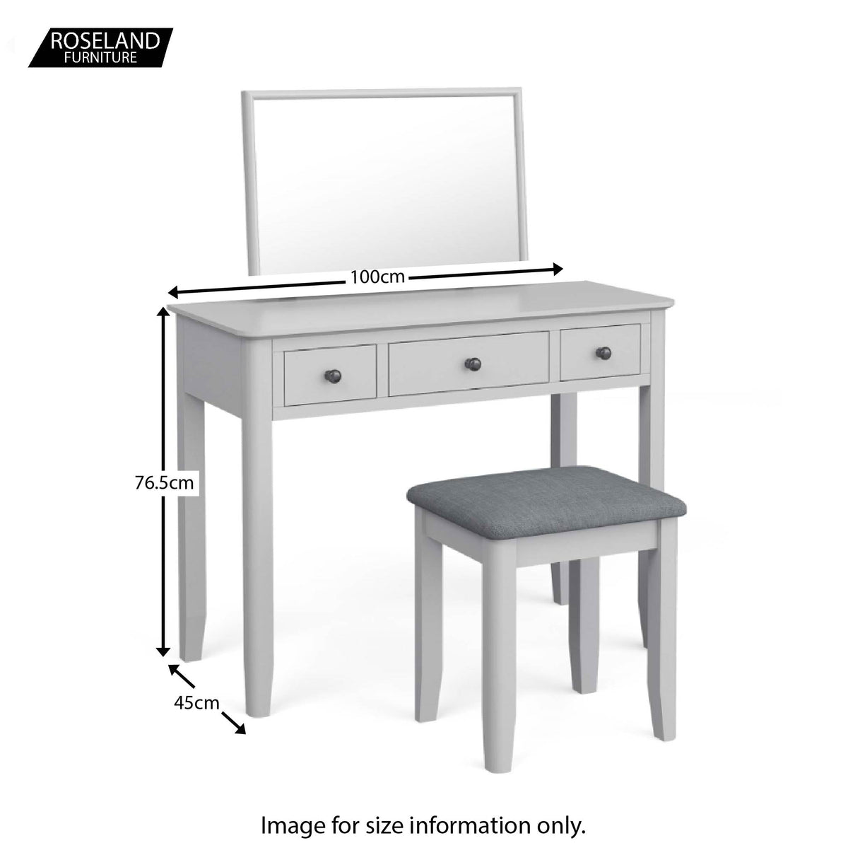 Elgin Grey Dressing Table Set