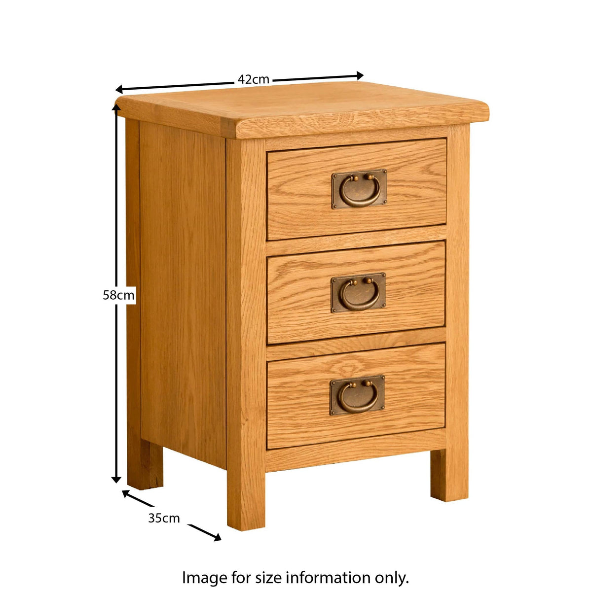 Lanner Oak Bedside Table