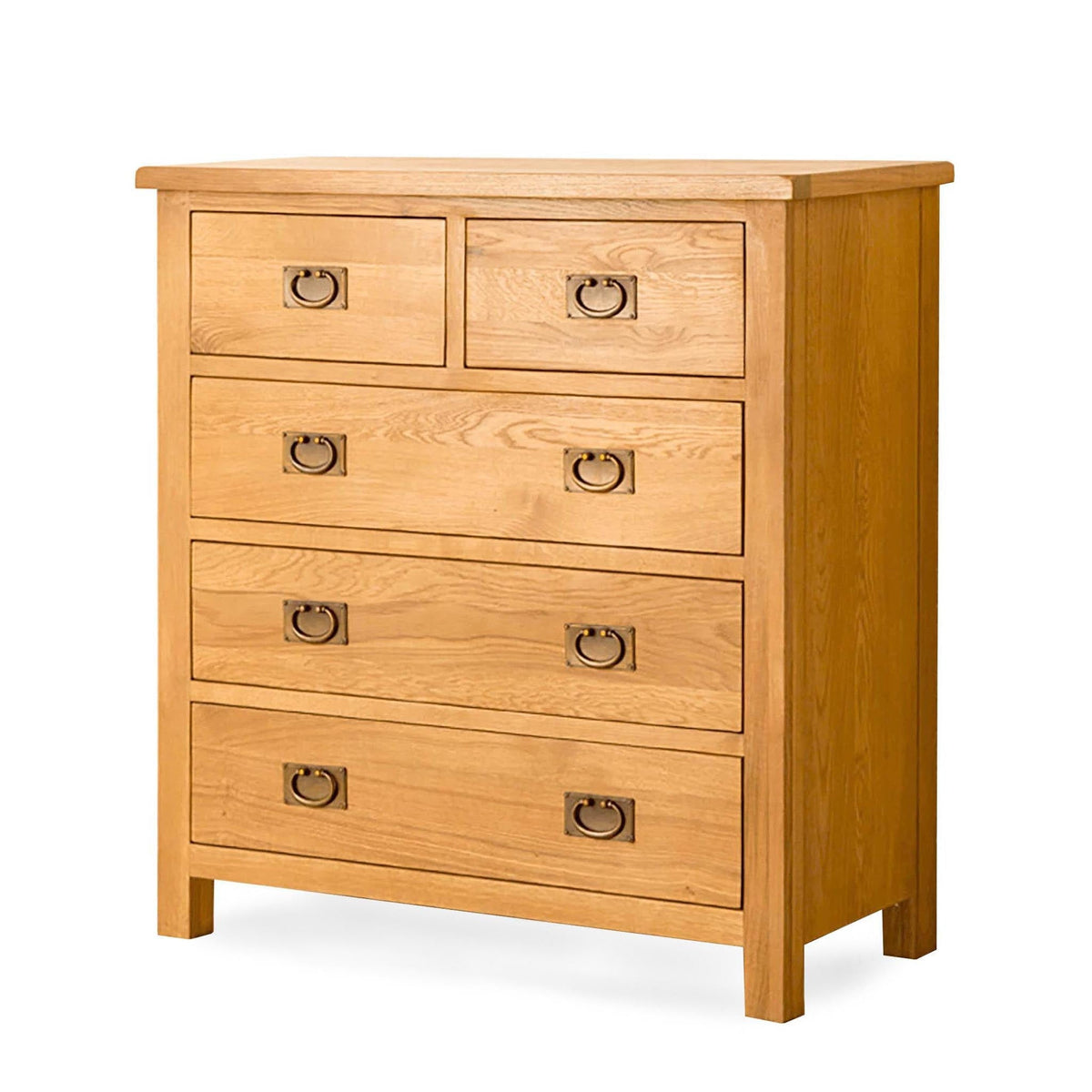 Lanner Oak 2 over 3 Drawer Chest