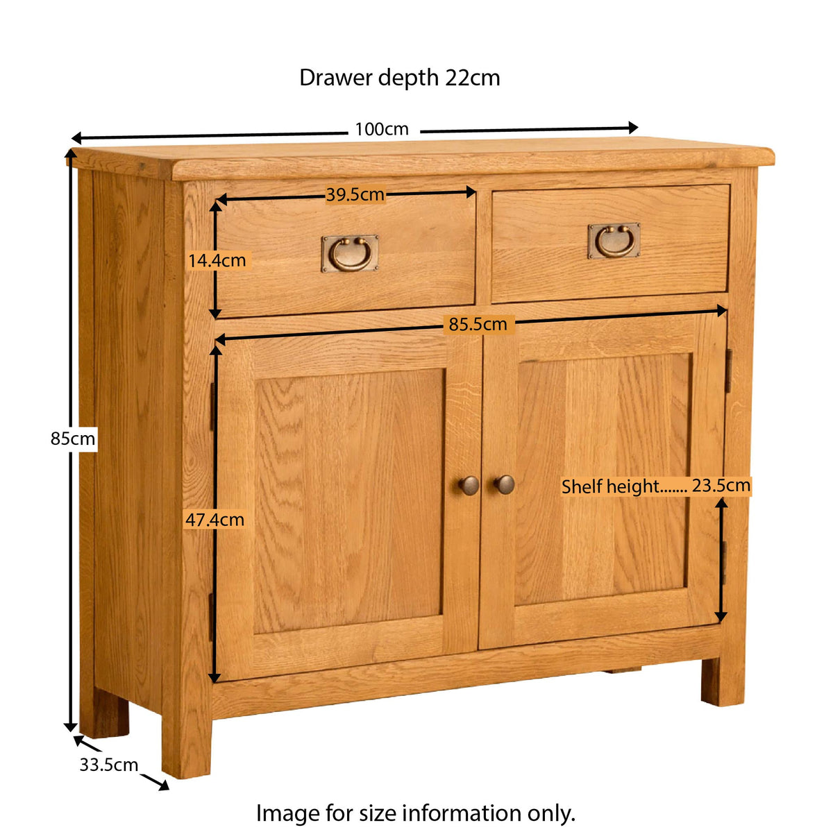 Lanner Oak small sideboard