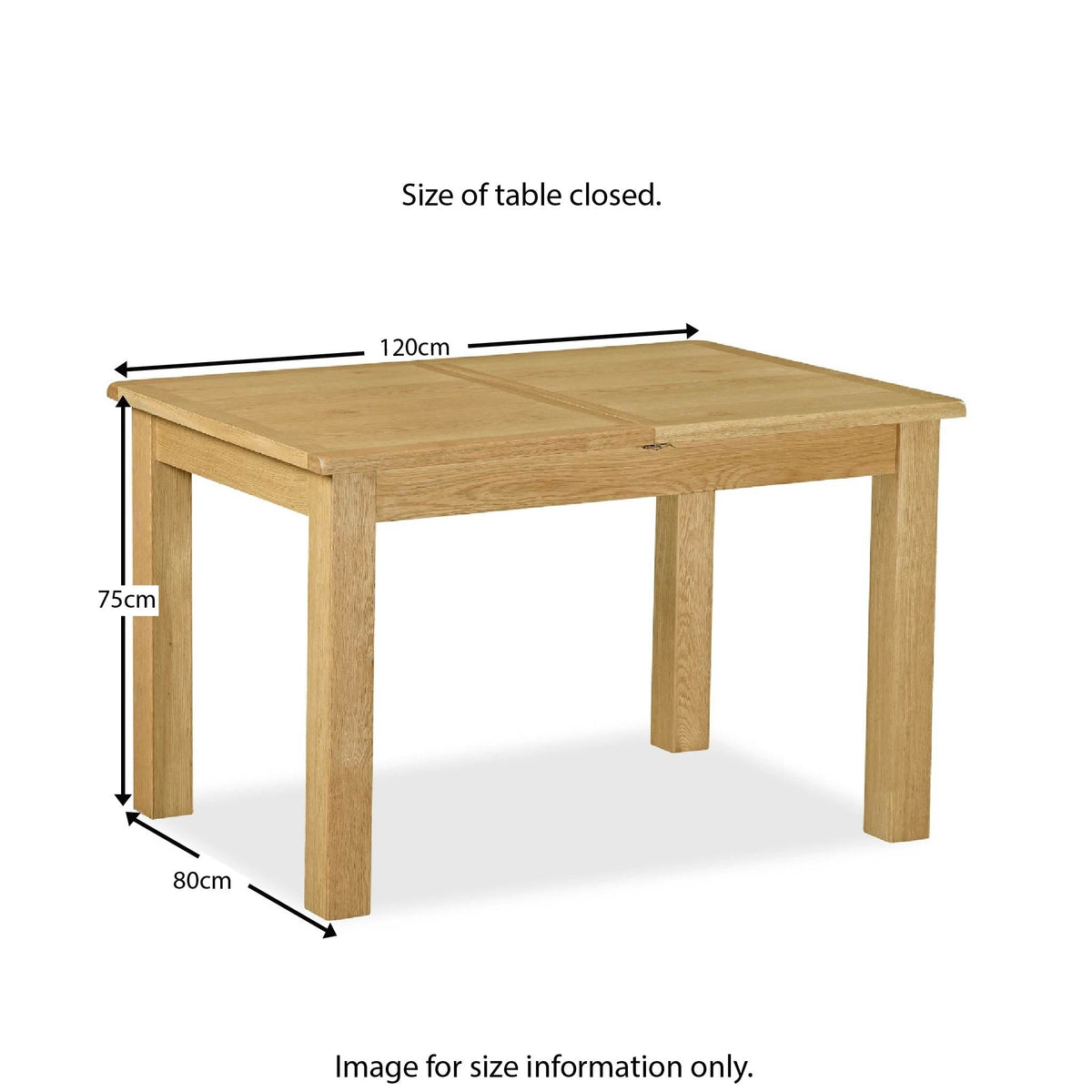 Lanner Oak Compact Extending Dining Table
