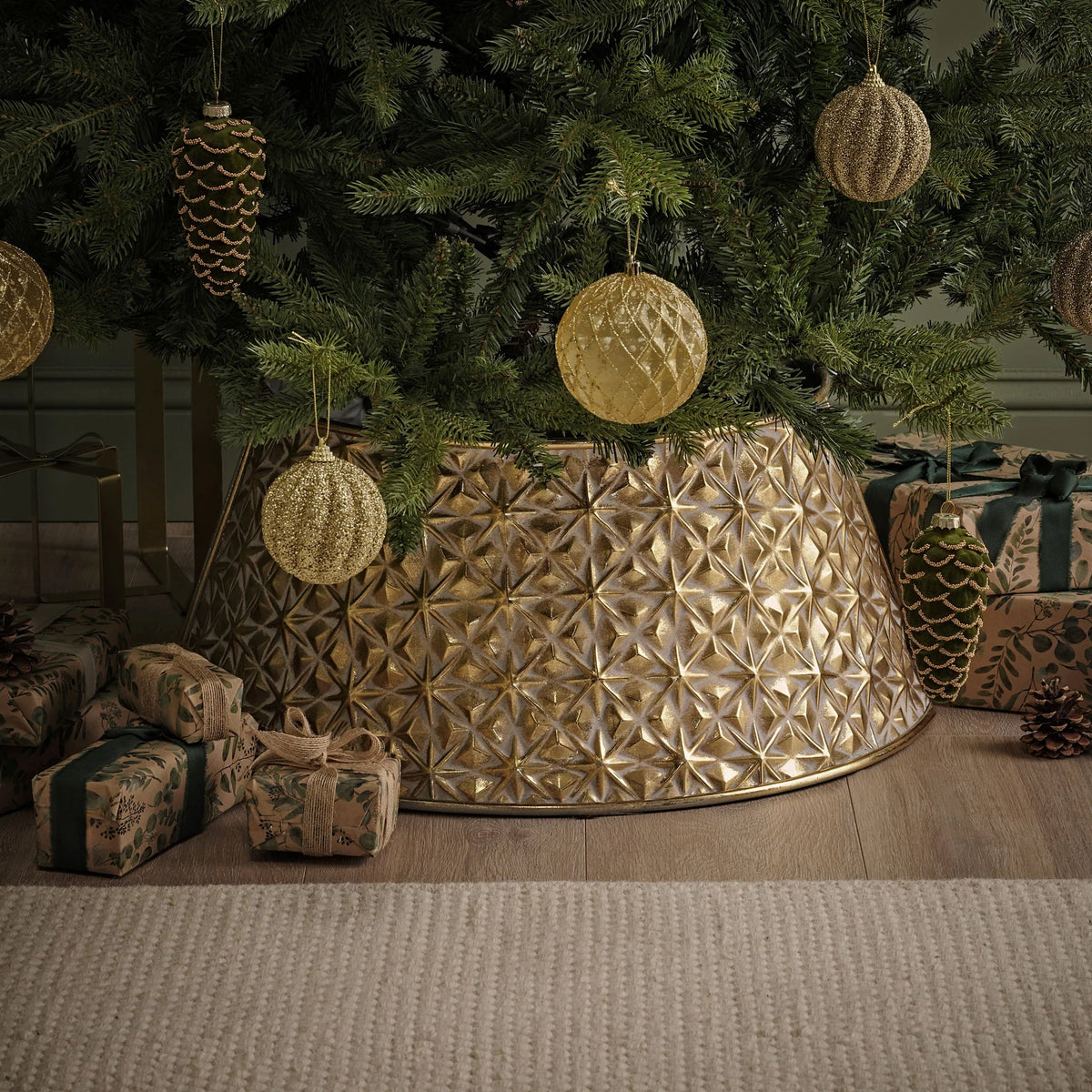 Geilo 70cm Tree Skirt - Antique Gold