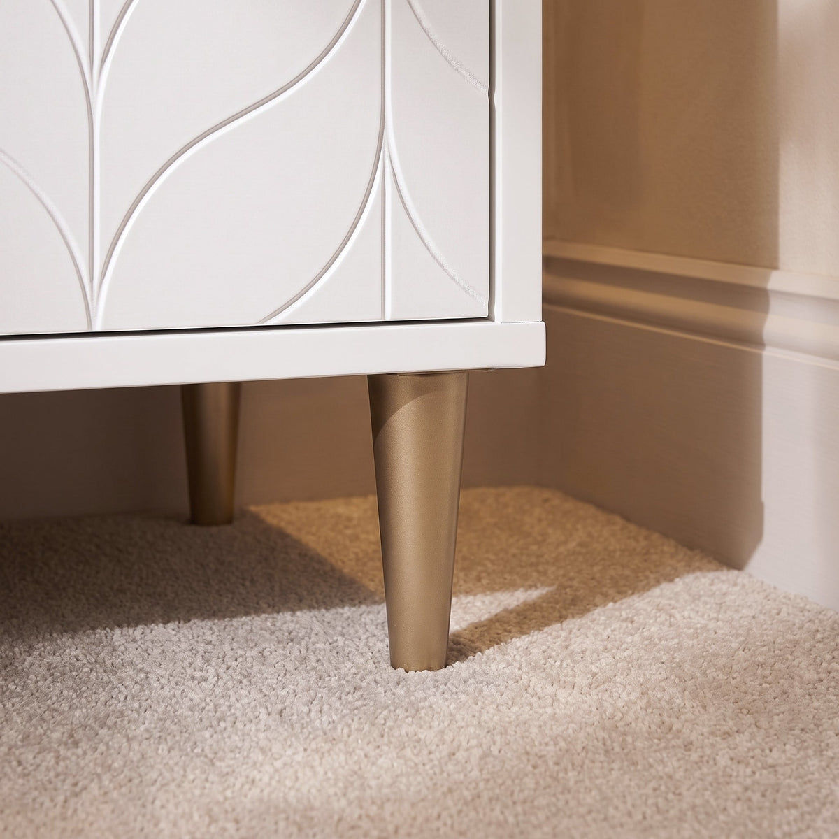 Gloria Double Wardrobe - White