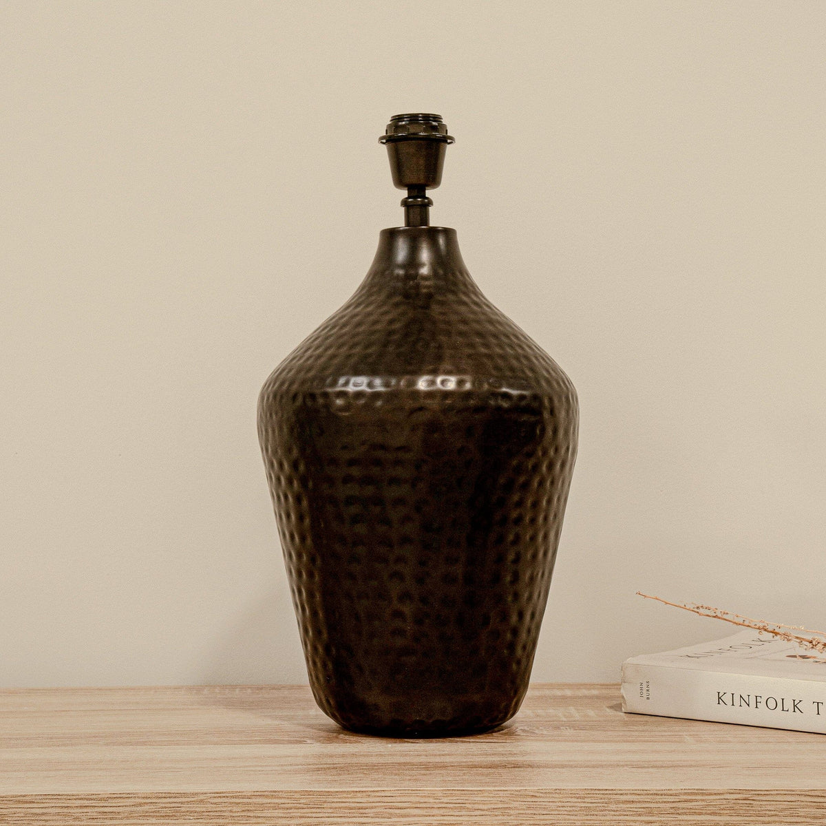 Hale 38cm Metal Lamp Base - Black Bronze