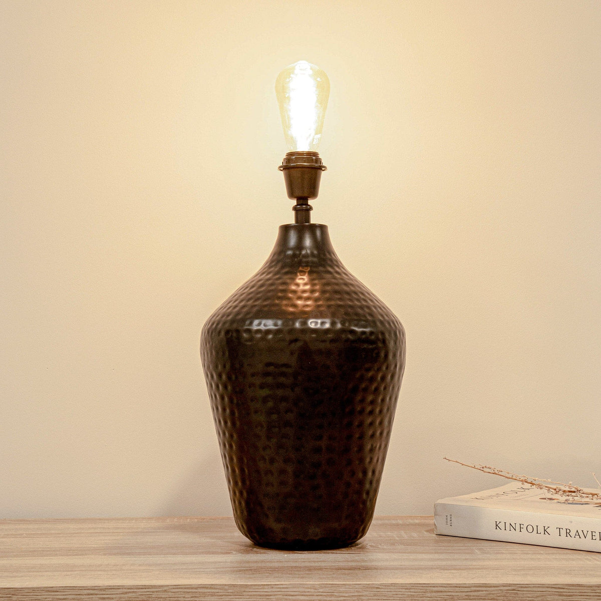 Hale 38cm Metal Lamp Base - Black Bronze